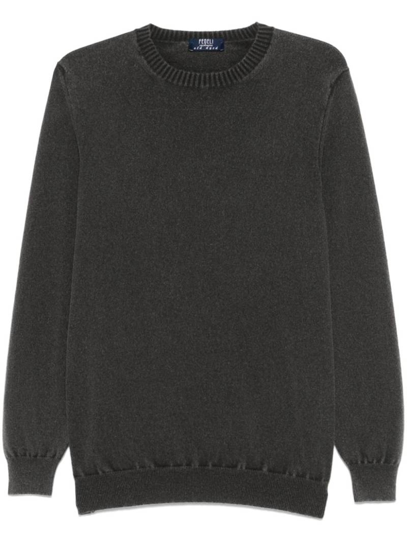 Fedeli crew-neck sweater - Grey von Fedeli