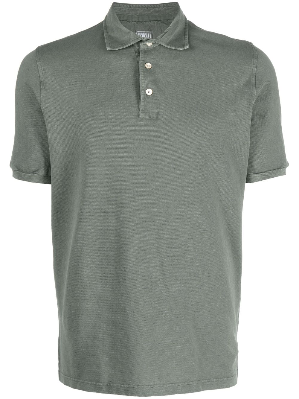 Fedeli jersey short-sleeved polo top - Green von Fedeli