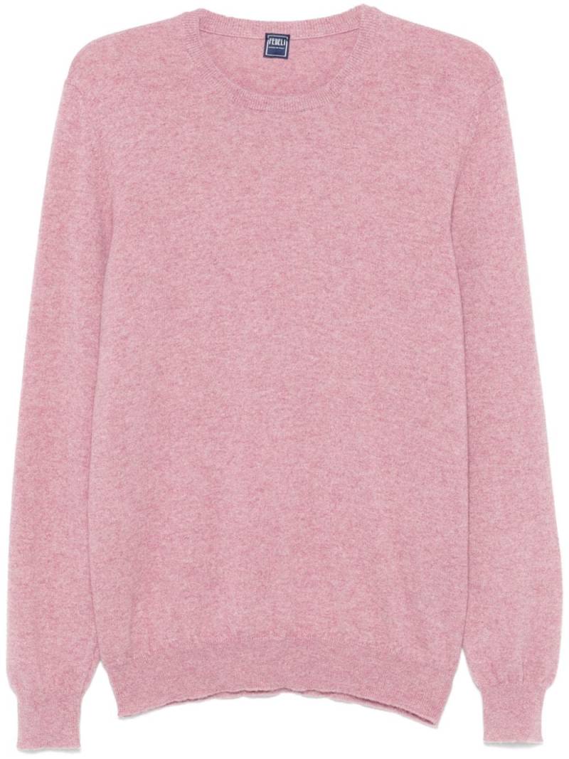 Fedeli mélange-effect sweater - Pink von Fedeli