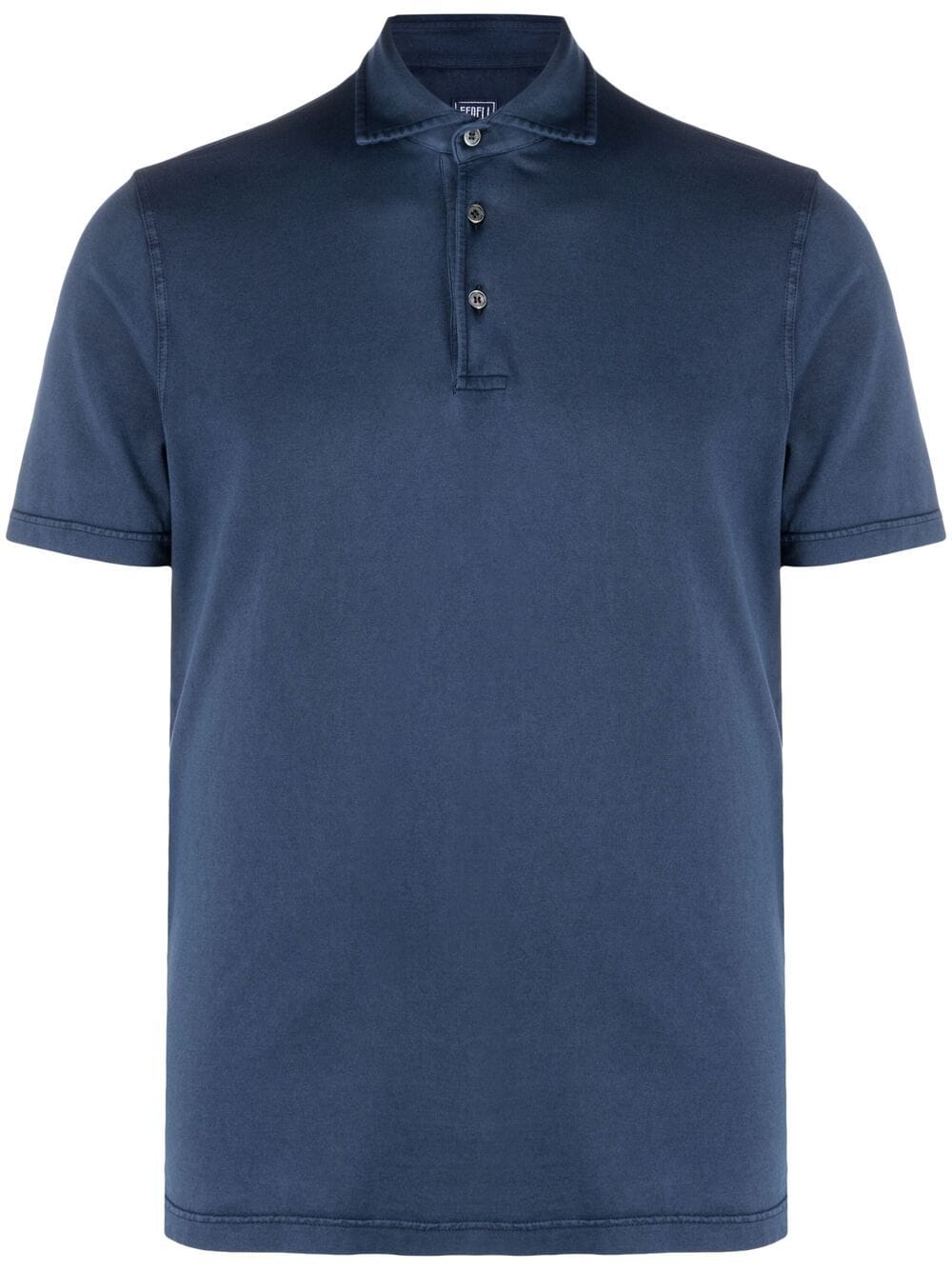Fedeli plain polo shirt - Blue von Fedeli
