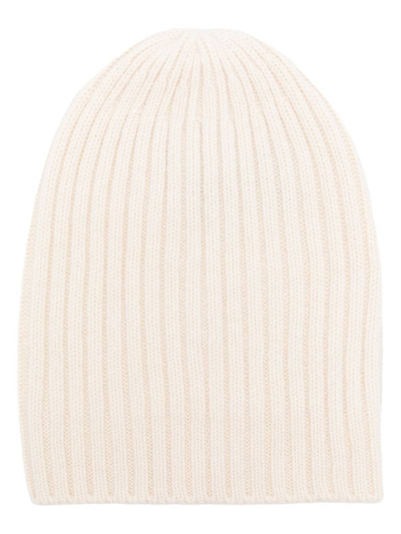 Fedeli ribbed beanie - White von Fedeli