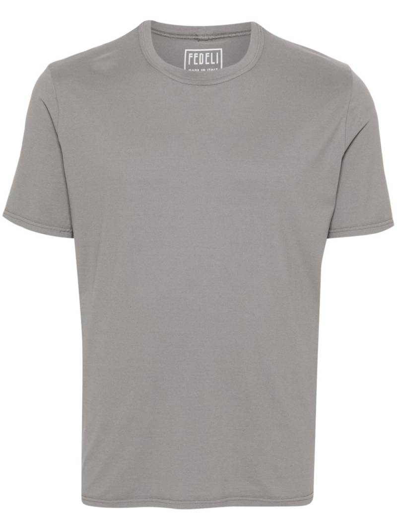 Fedeli short-sleeve cotton T-shirt - Grey von Fedeli