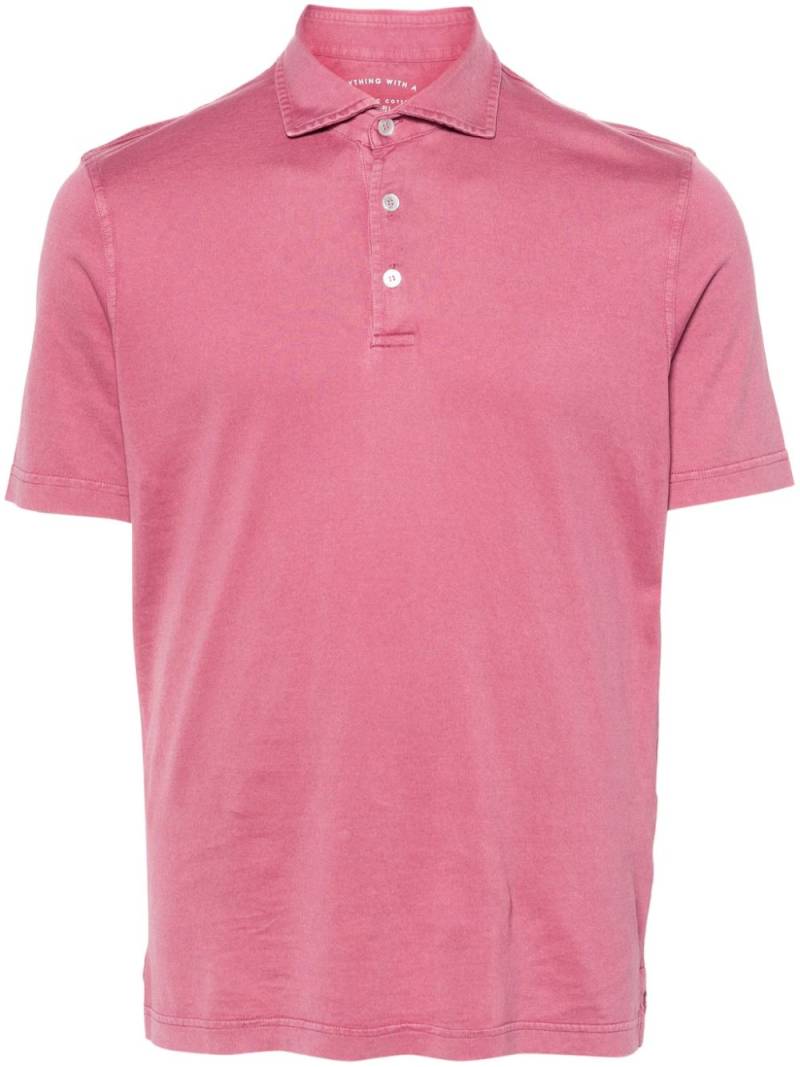 Fedeli short-sleeve cotton polo shirt - Pink von Fedeli