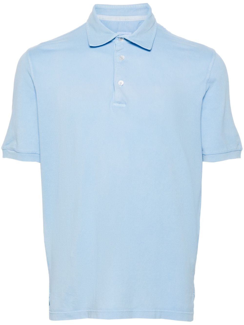 Fedeli short-sleeve piqué polo shirt - Blue von Fedeli