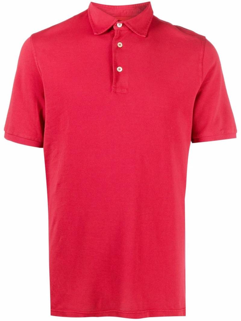 Fedeli short-sleeved polo shirt - Red von Fedeli