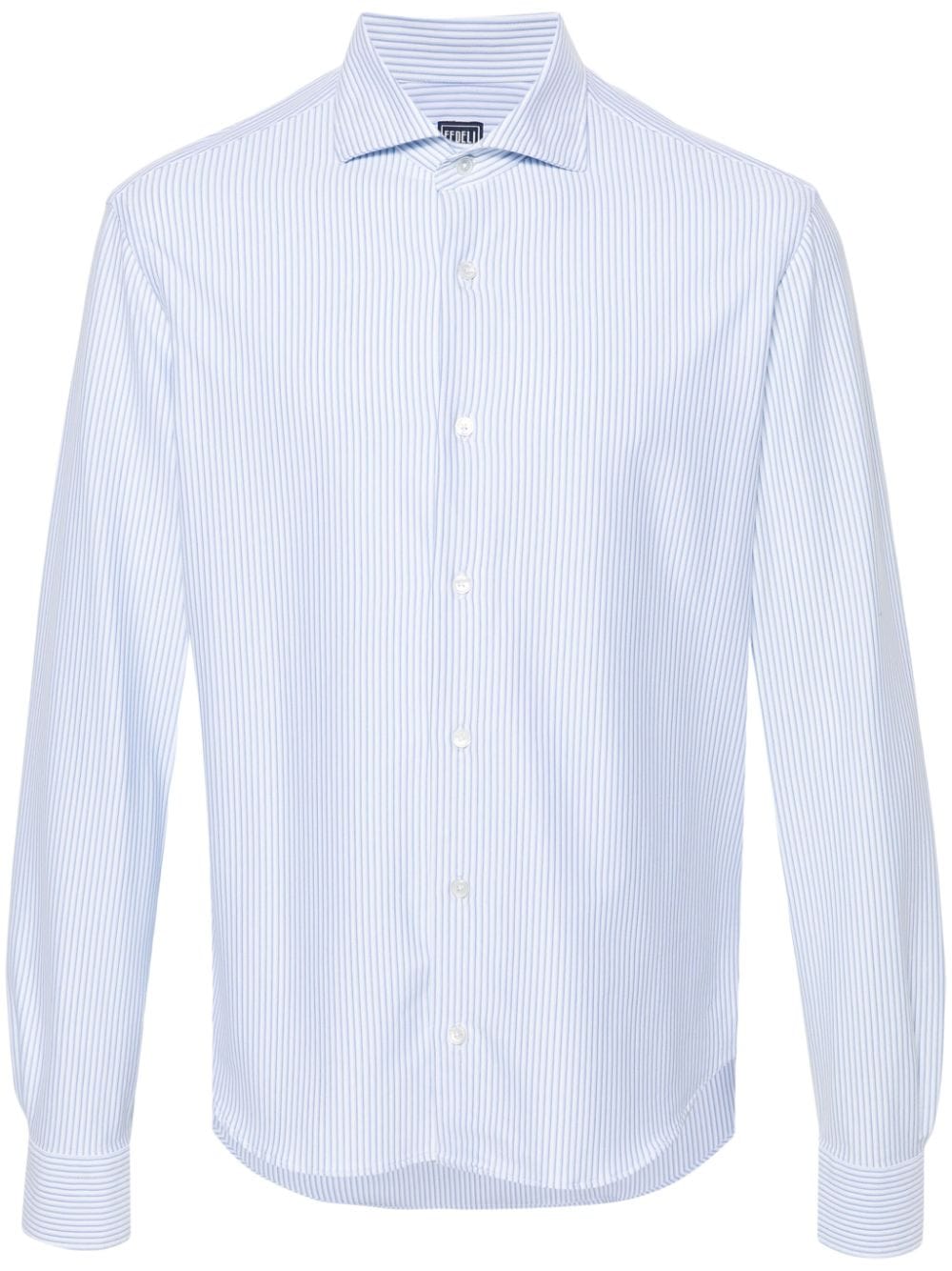 Fedeli striped jersey shirt - Blue von Fedeli