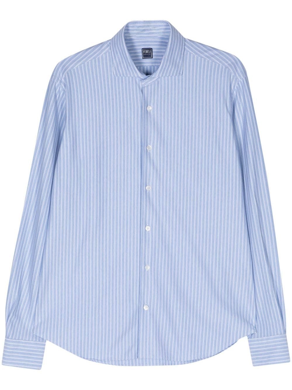 Fedeli striped jersey shirt - Blue von Fedeli