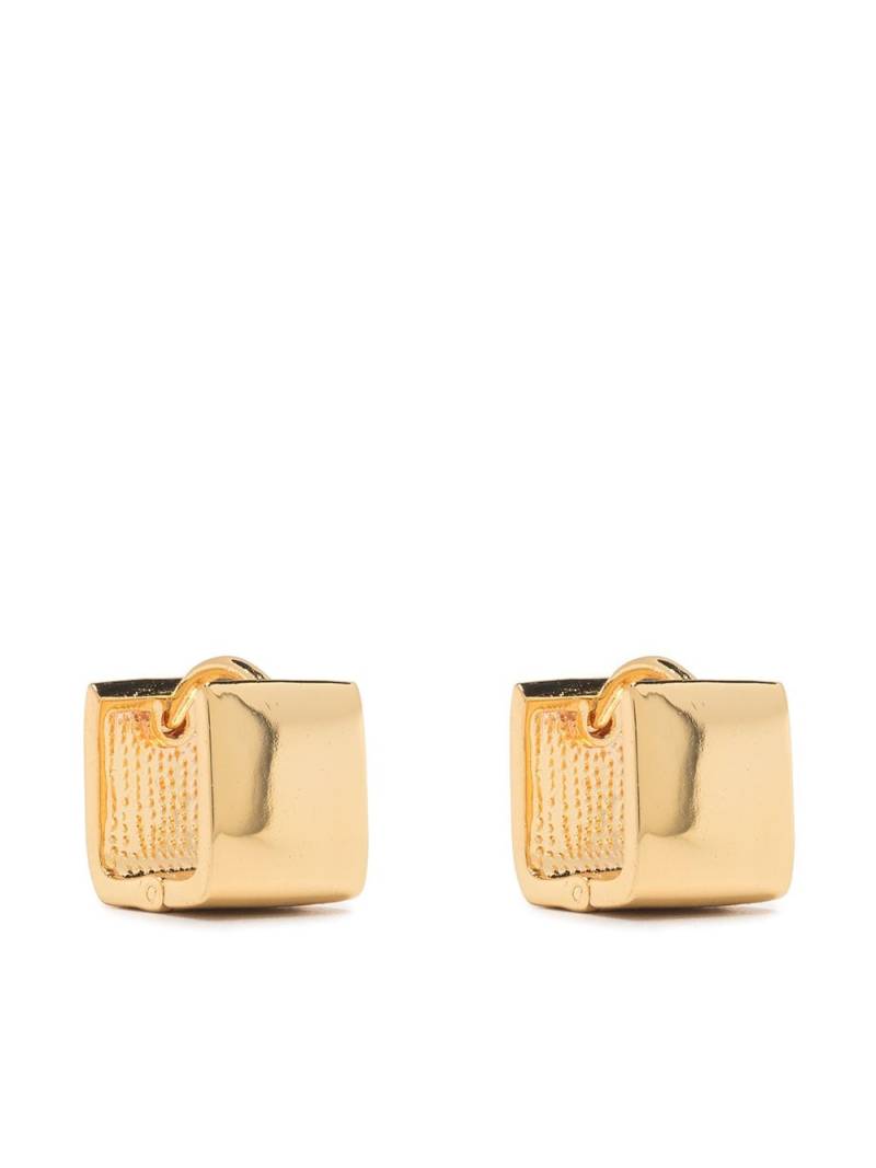 Federica Tosi Emy squared hoop earrings - Gold von Federica Tosi