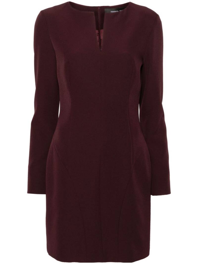 Federica Tosi V-neck mini dress - Purple von Federica Tosi