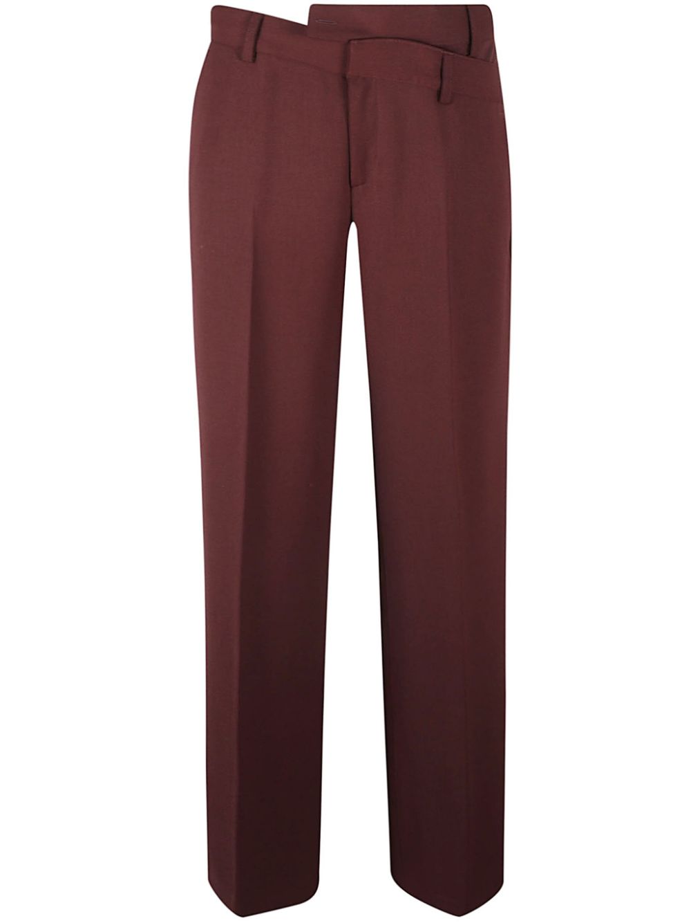 Federica Tosi asymmetric-waist trousers - Red von Federica Tosi