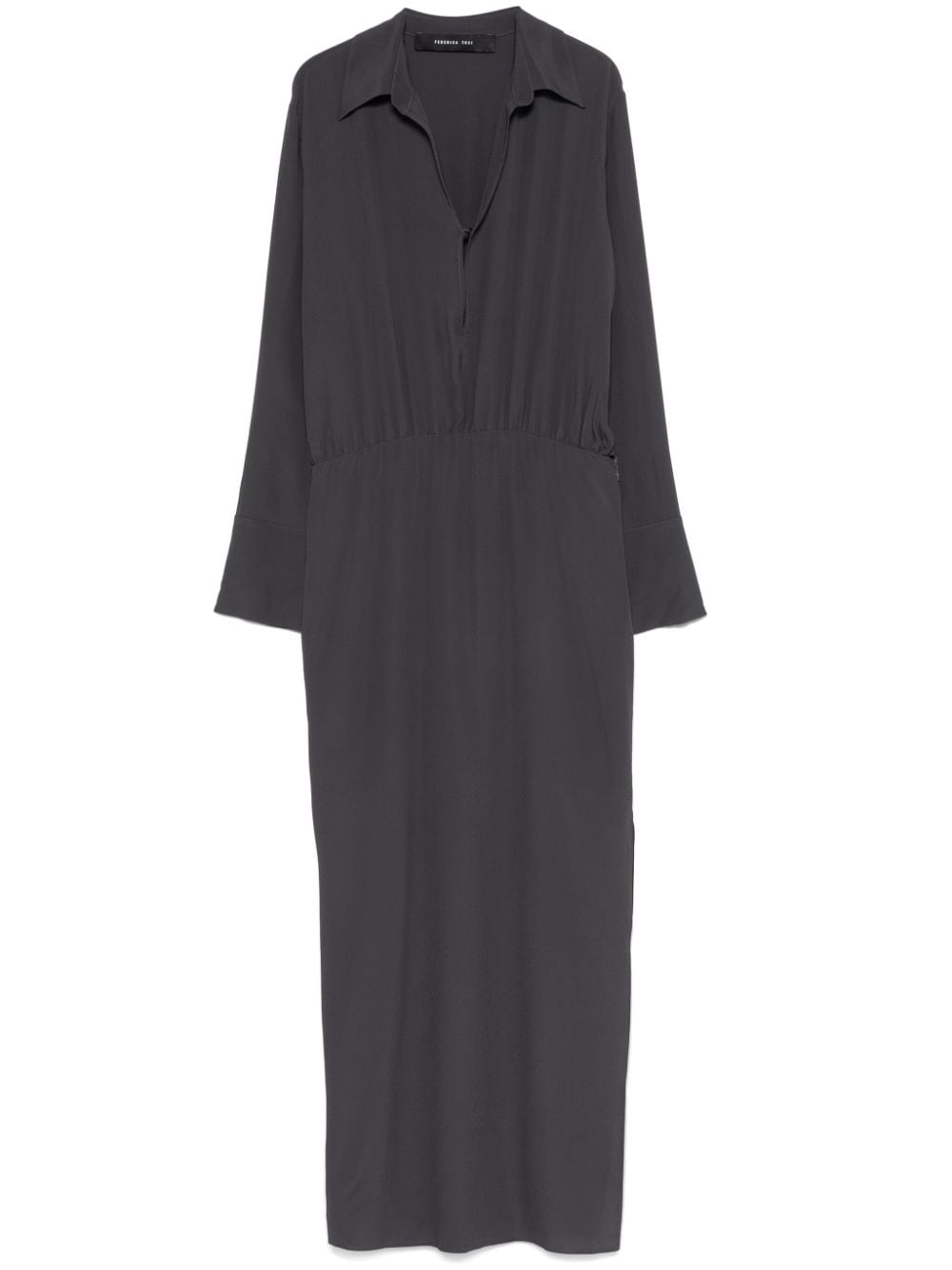 Federica Tosi crepe maxi dress - Grey von Federica Tosi