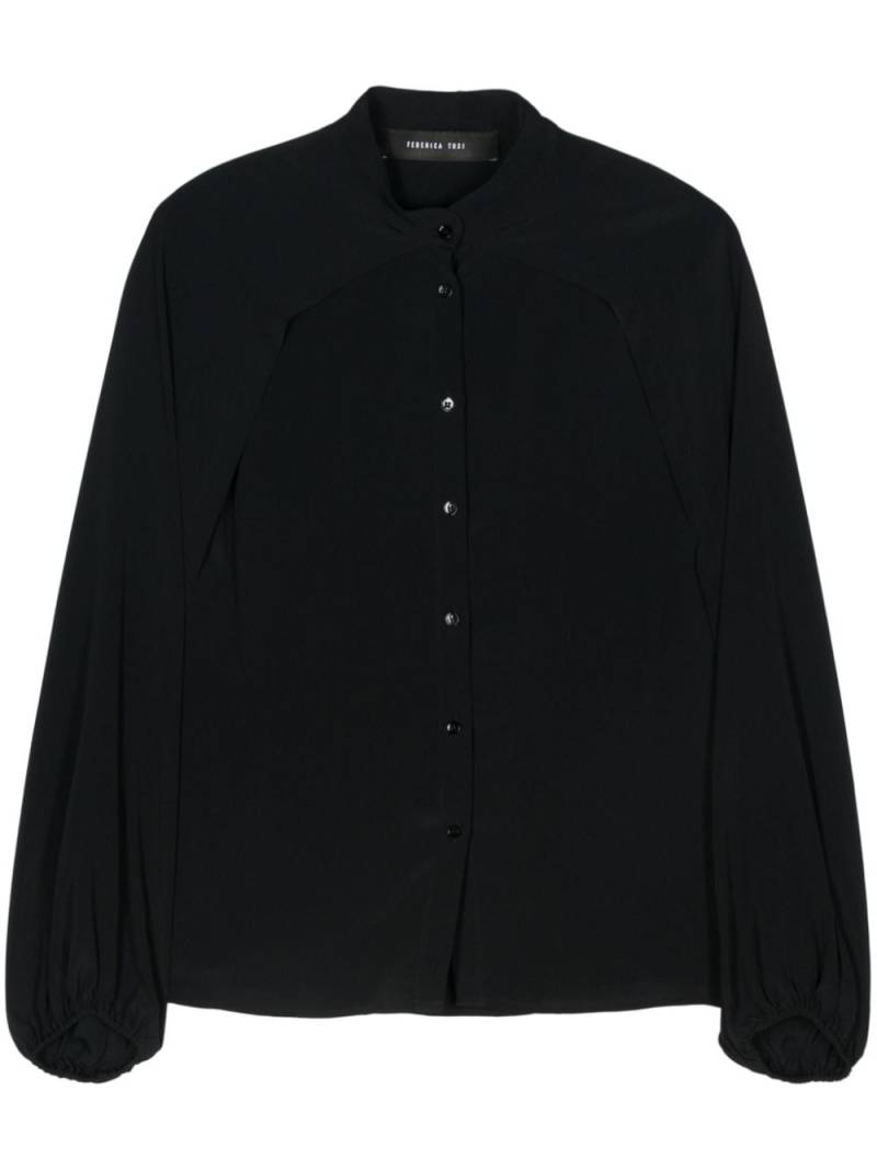 Federica Tosi crepe shirt - Black von Federica Tosi