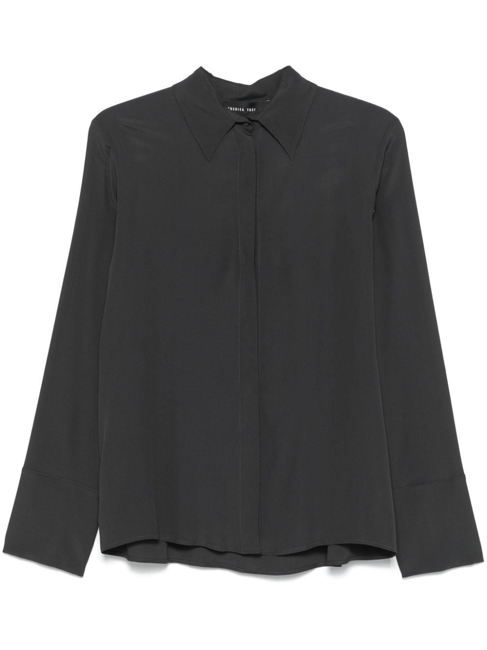 Federica Tosi crepe shirt - Grey von Federica Tosi