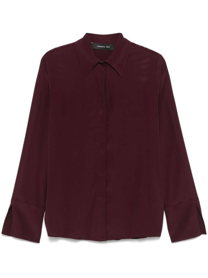 Federica Tosi crepe shirt - Purple von Federica Tosi