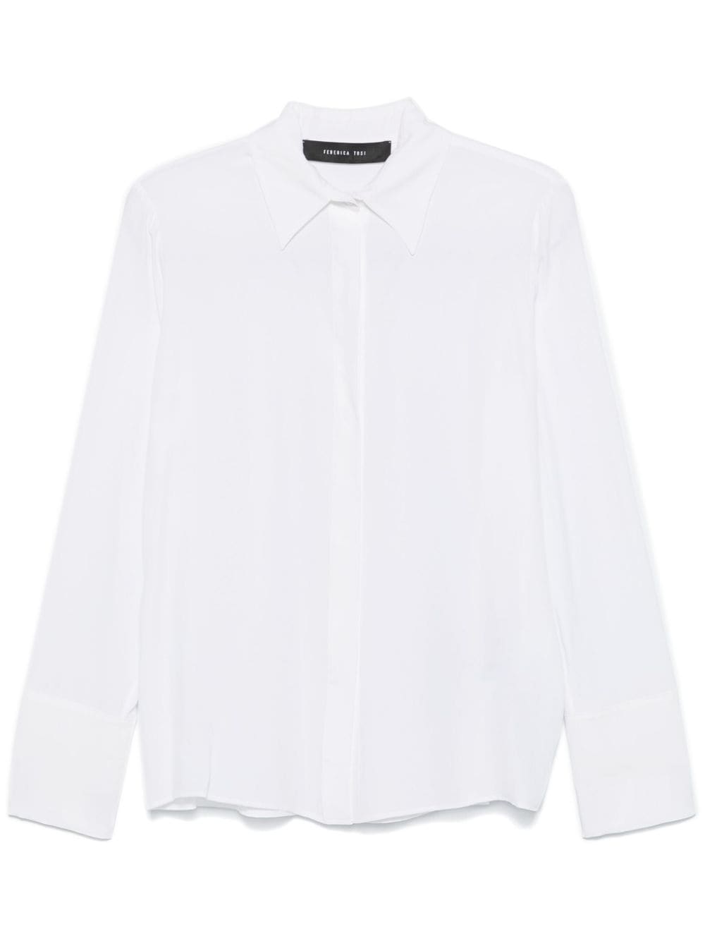 Federica Tosi crepe shirt - White von Federica Tosi