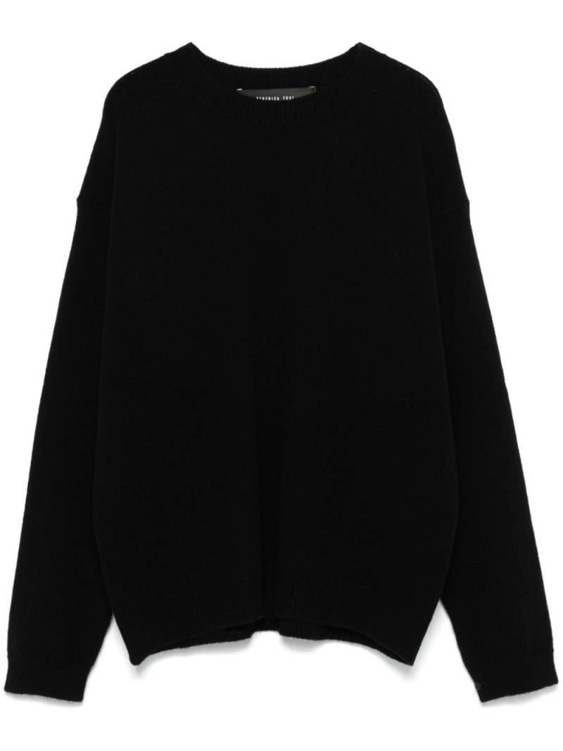 Federica Tosi crew-neck sweater - Black von Federica Tosi