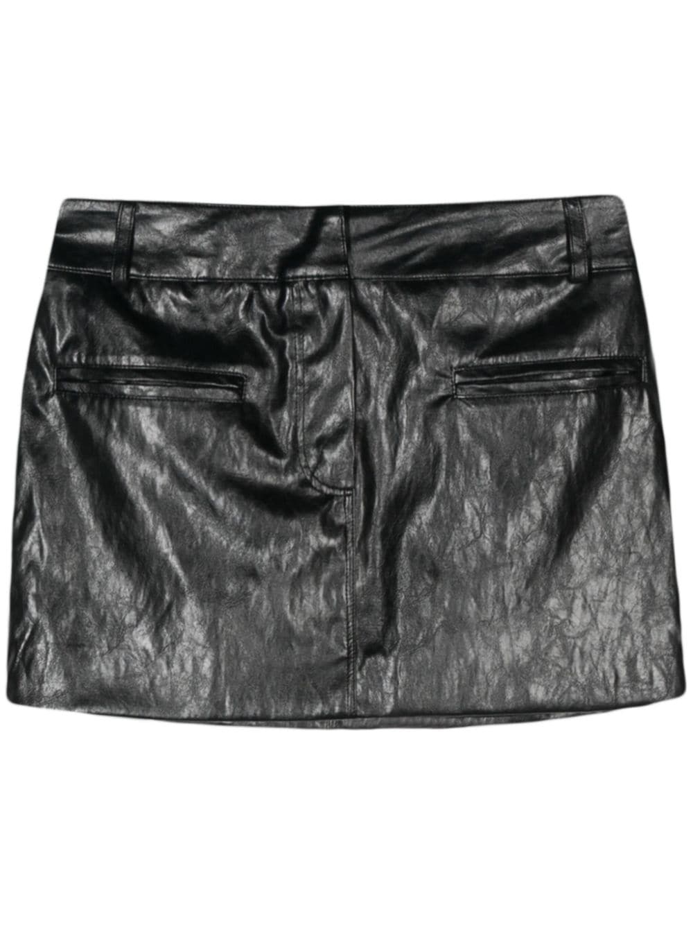 Federica Tosi crinkled mini skirt - Black von Federica Tosi