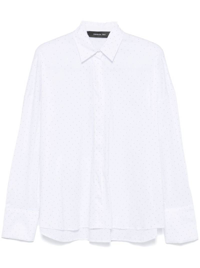 Federica Tosi crystal-embellished shirt - White von Federica Tosi