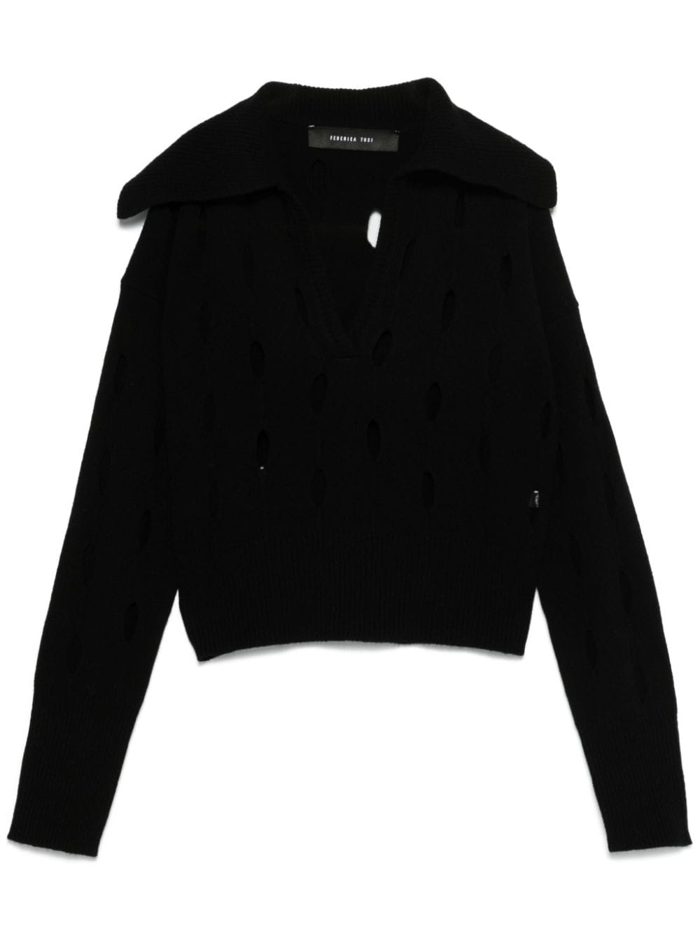 Federica Tosi cut-out sweater - Black von Federica Tosi