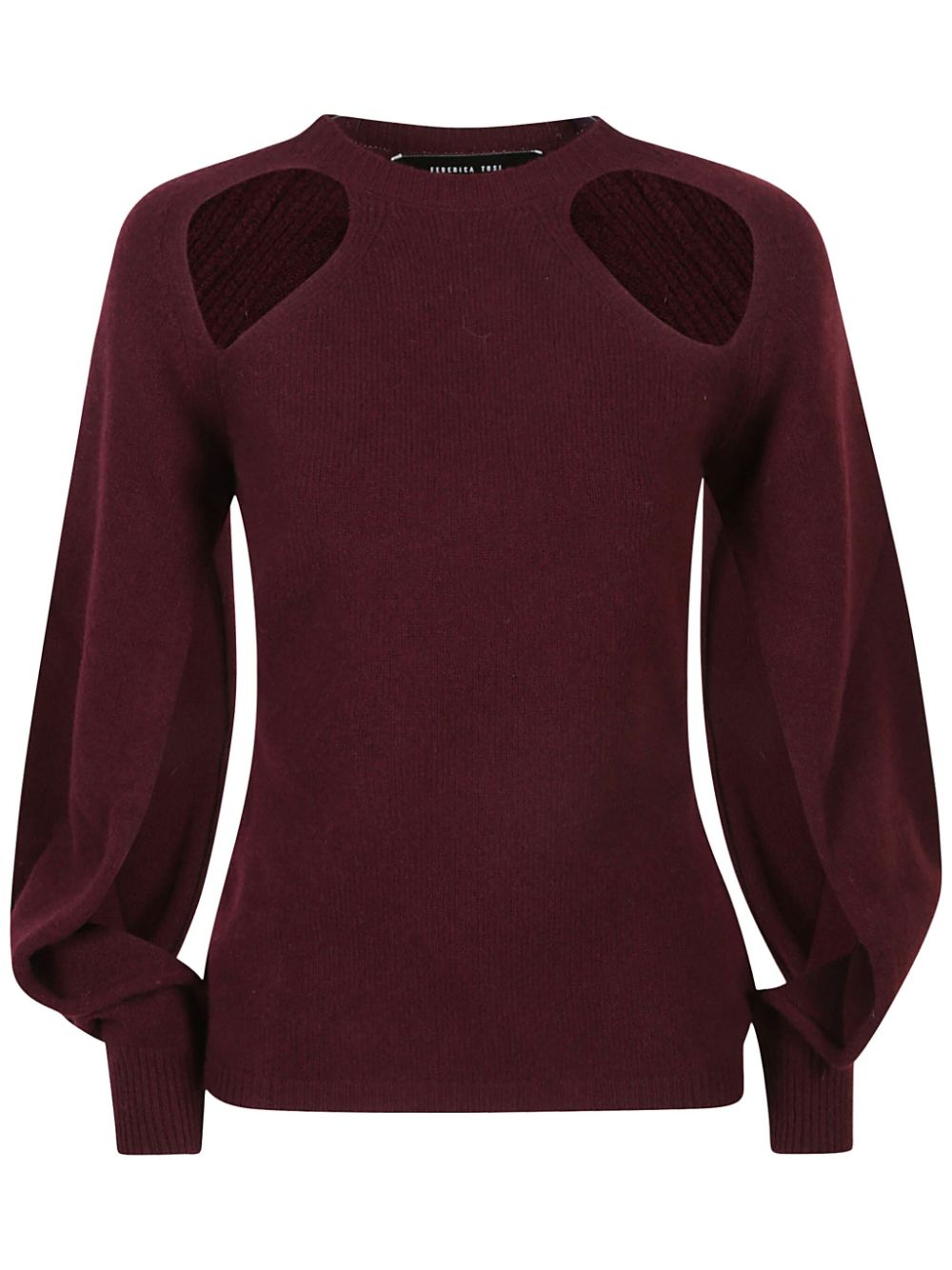 Federica Tosi cut-out sweater - Red von Federica Tosi