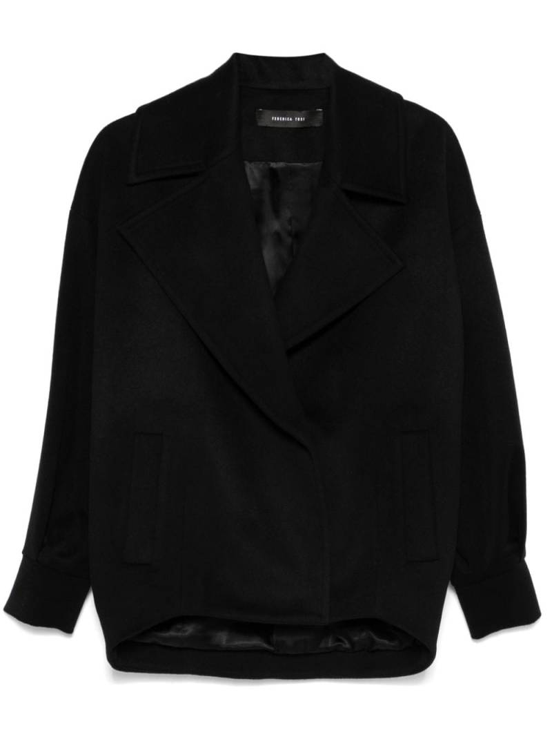 Federica Tosi double-breasted caban coat - Black von Federica Tosi