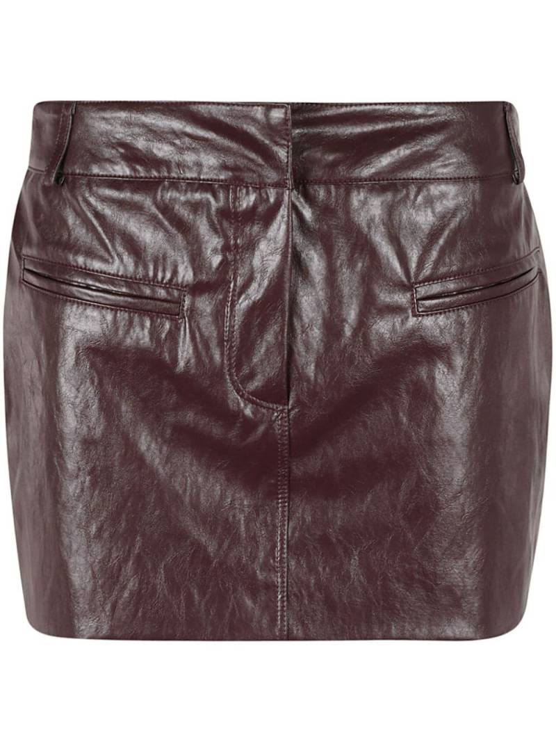 Federica Tosi faux leather skirt - Red von Federica Tosi