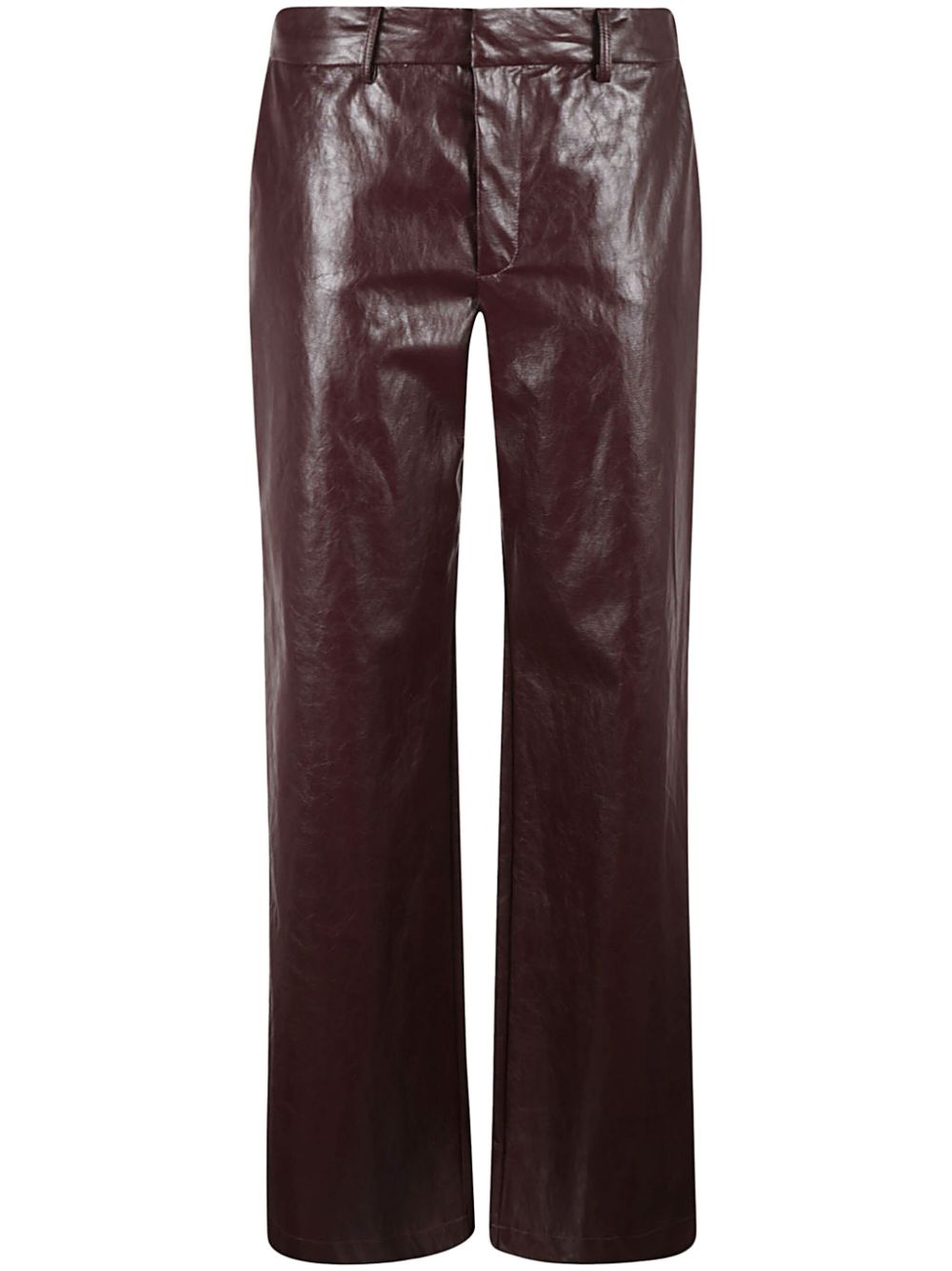 Federica Tosi faux-leather trousers - Red von Federica Tosi