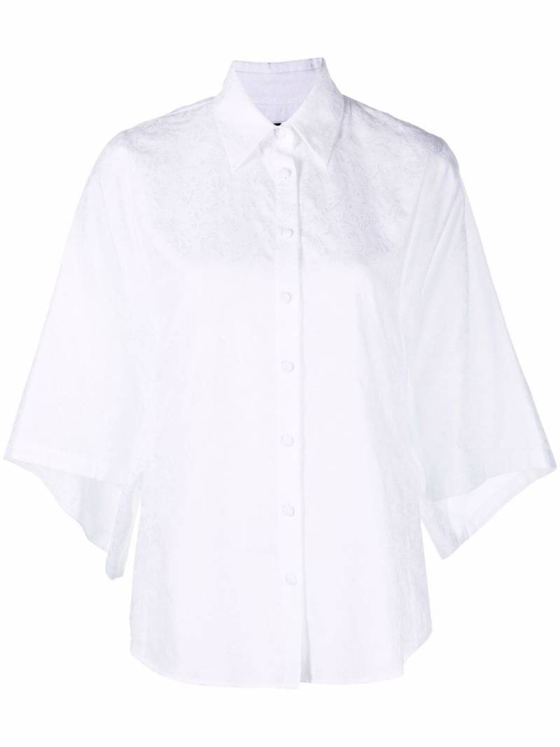 Federica Tosi flared-sleeves cotton shirt - White von Federica Tosi