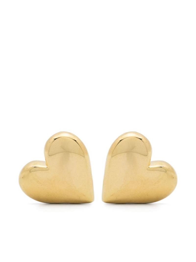 Federica Tosi heart-charm clip-on earrings - Gold von Federica Tosi