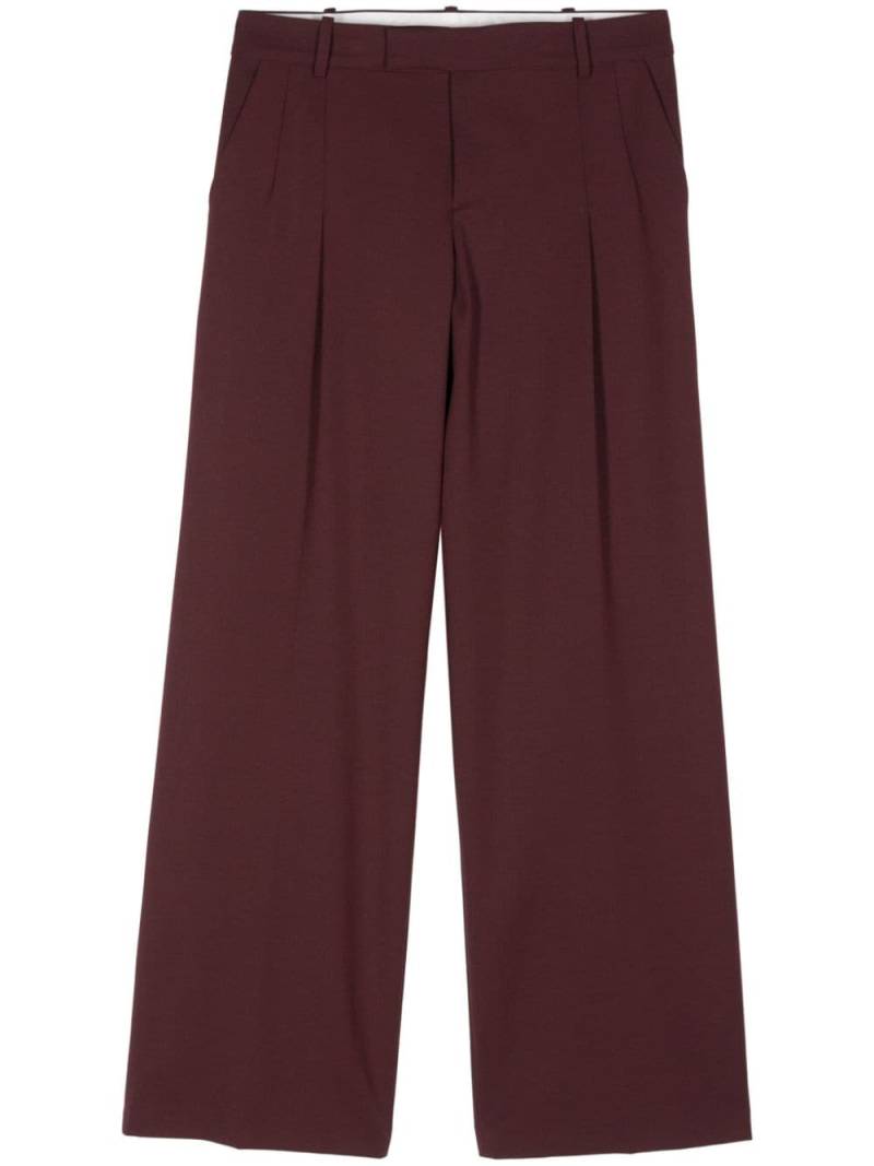 Federica Tosi inverted-pleat trousers - Red von Federica Tosi