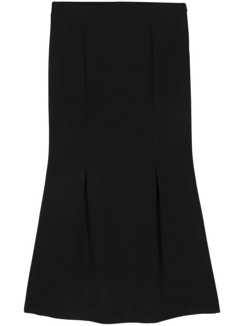 Federica Tosi inverted-pleats maxi skirt - Black von Federica Tosi