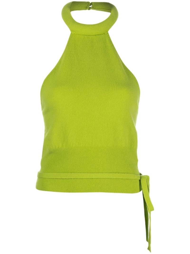 Federica Tosi knitted sleeveless top - Green von Federica Tosi