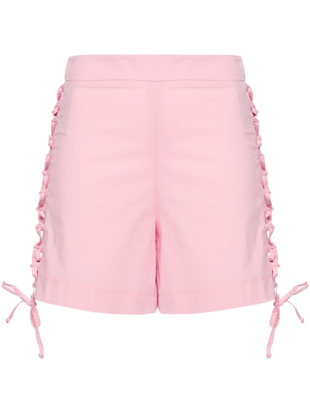 Federica Tosi lace-up poplin shorts - Pink von Federica Tosi