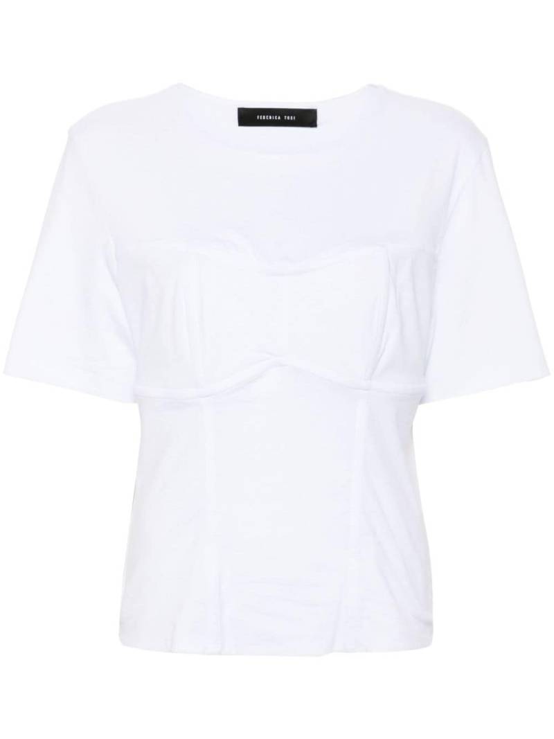 Federica Tosi moulded-cup cotton T-shirt - White von Federica Tosi