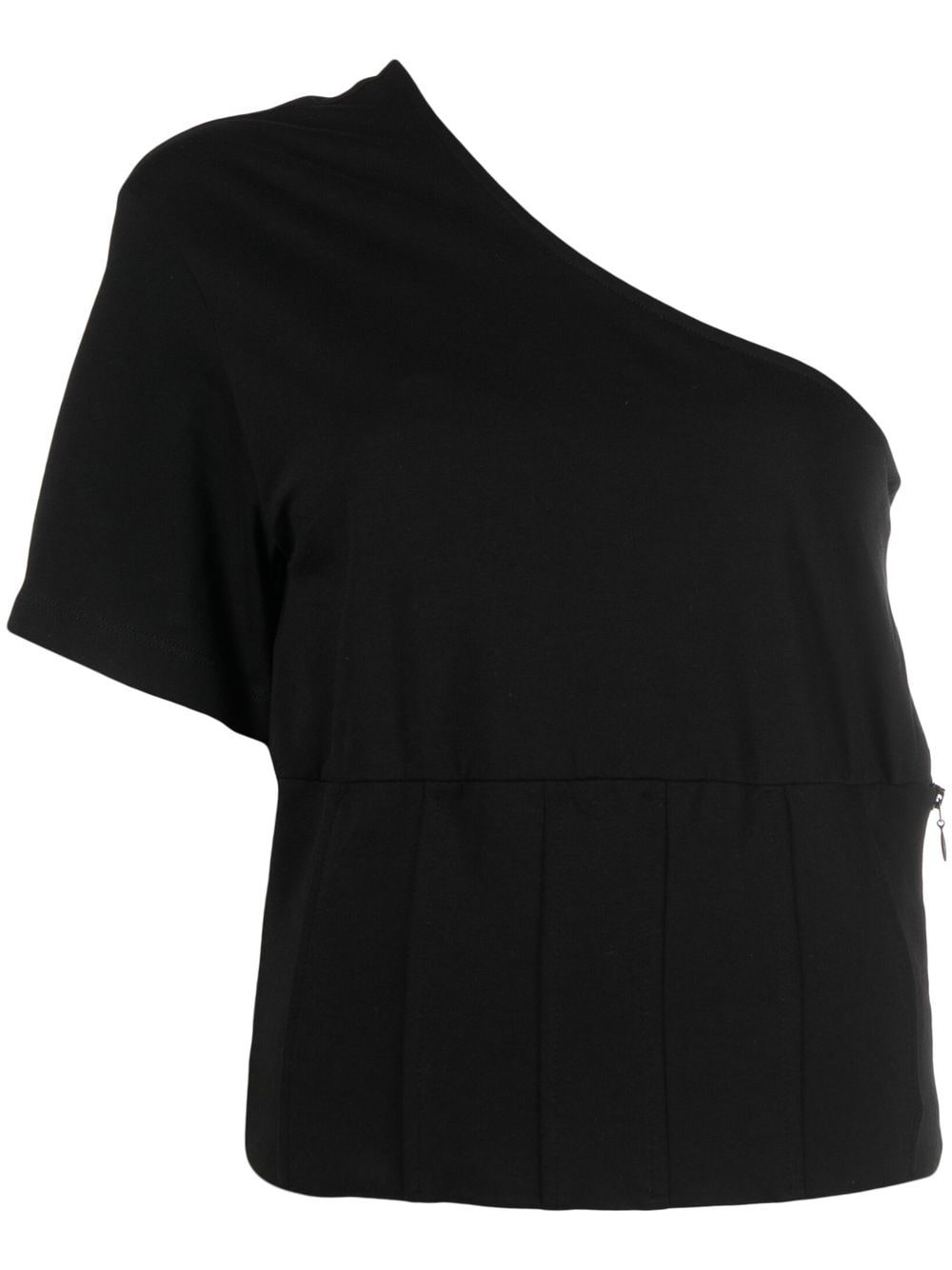 Federica Tosi one-shoulder short-sleeved T-shirt - Black von Federica Tosi