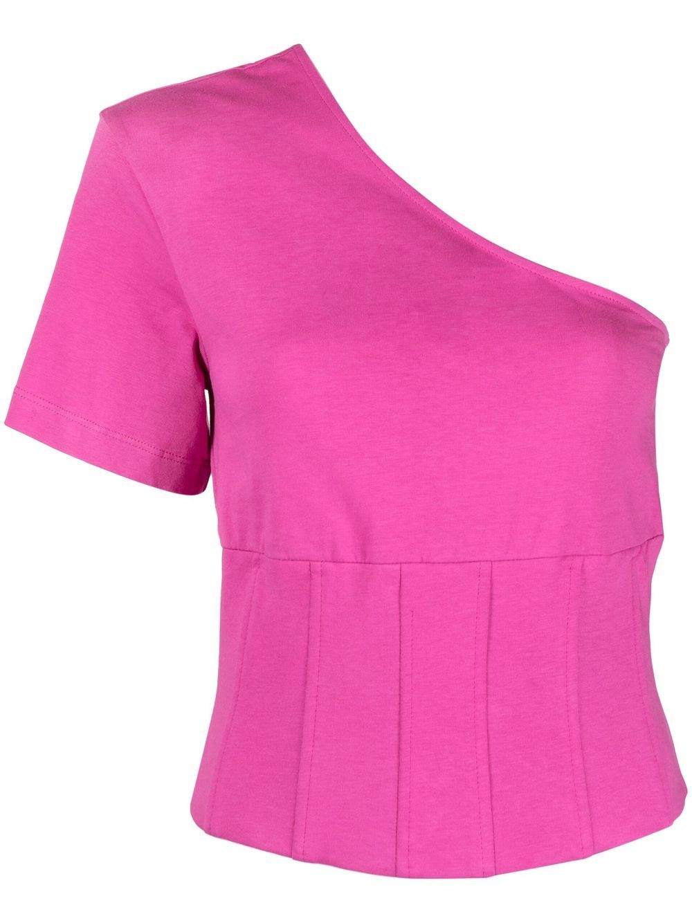 Federica Tosi one-sleeve asymmetric T-shirt - Pink von Federica Tosi