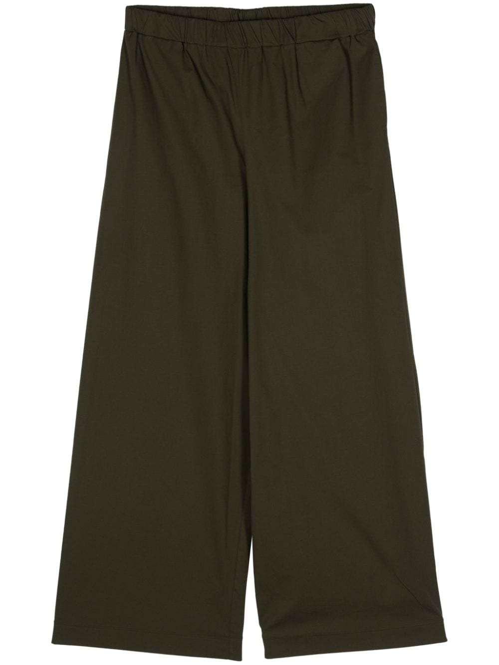 Federica Tosi poplin palazzo pants - Green von Federica Tosi