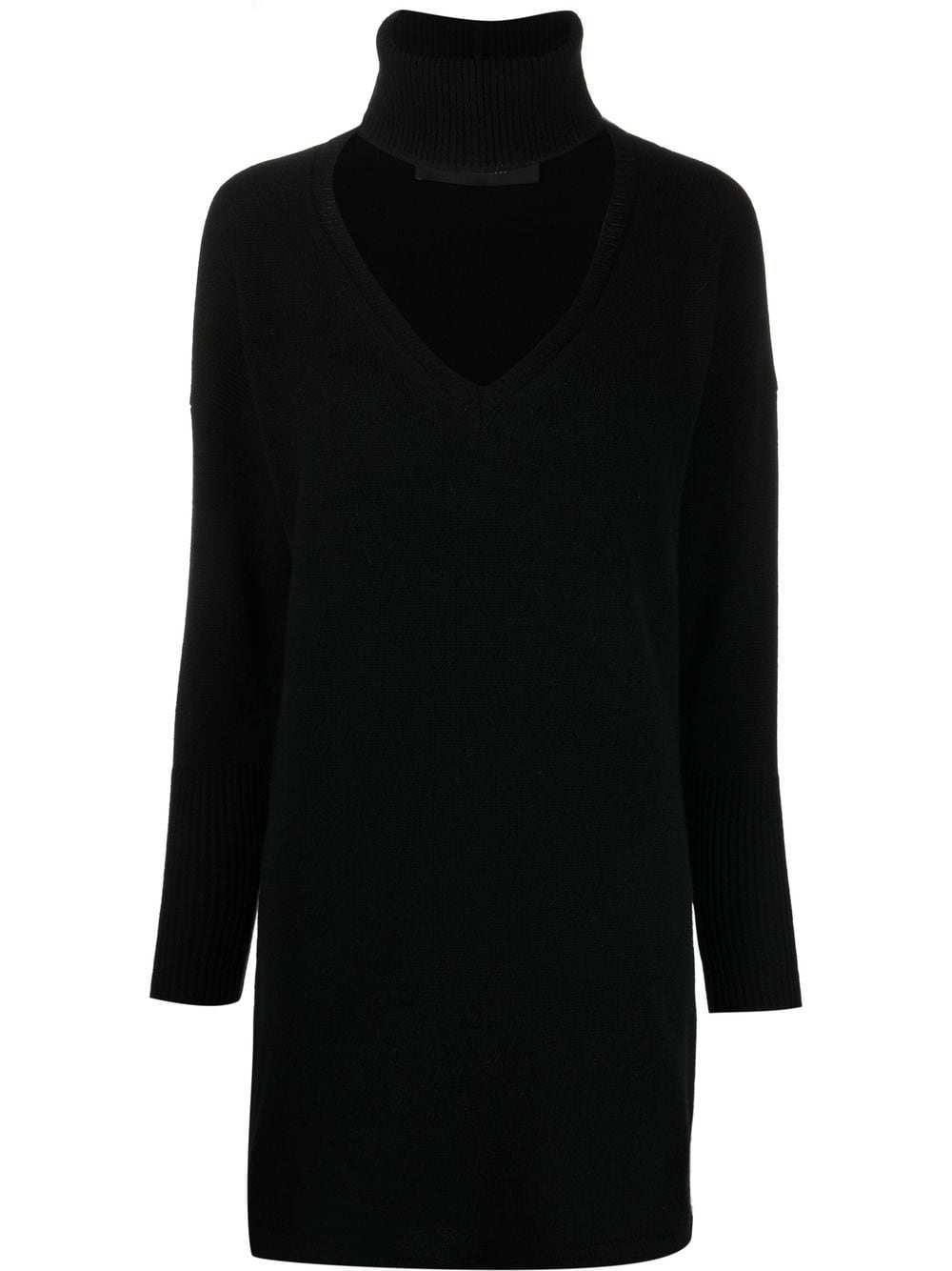 Federica Tosi ribbed-knit long-sleeve dress - Black von Federica Tosi