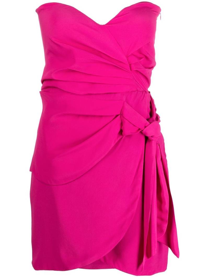 Federica Tosi ruched knotted minidress - Pink von Federica Tosi