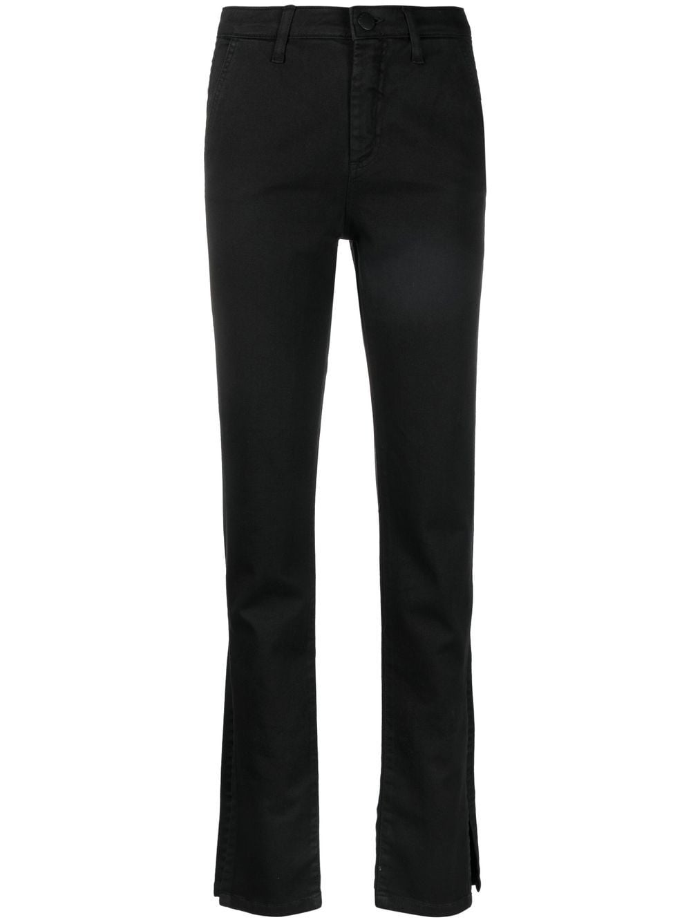 Federica Tosi side-slit slim-fit jeans - Black von Federica Tosi