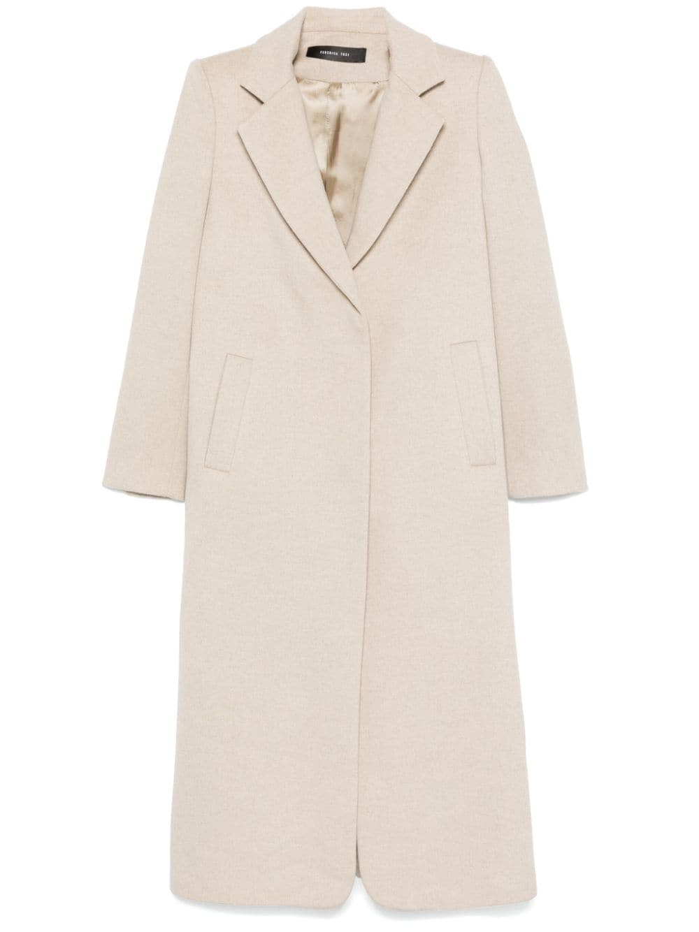 Federica Tosi single-breasted long coat - Neutrals von Federica Tosi