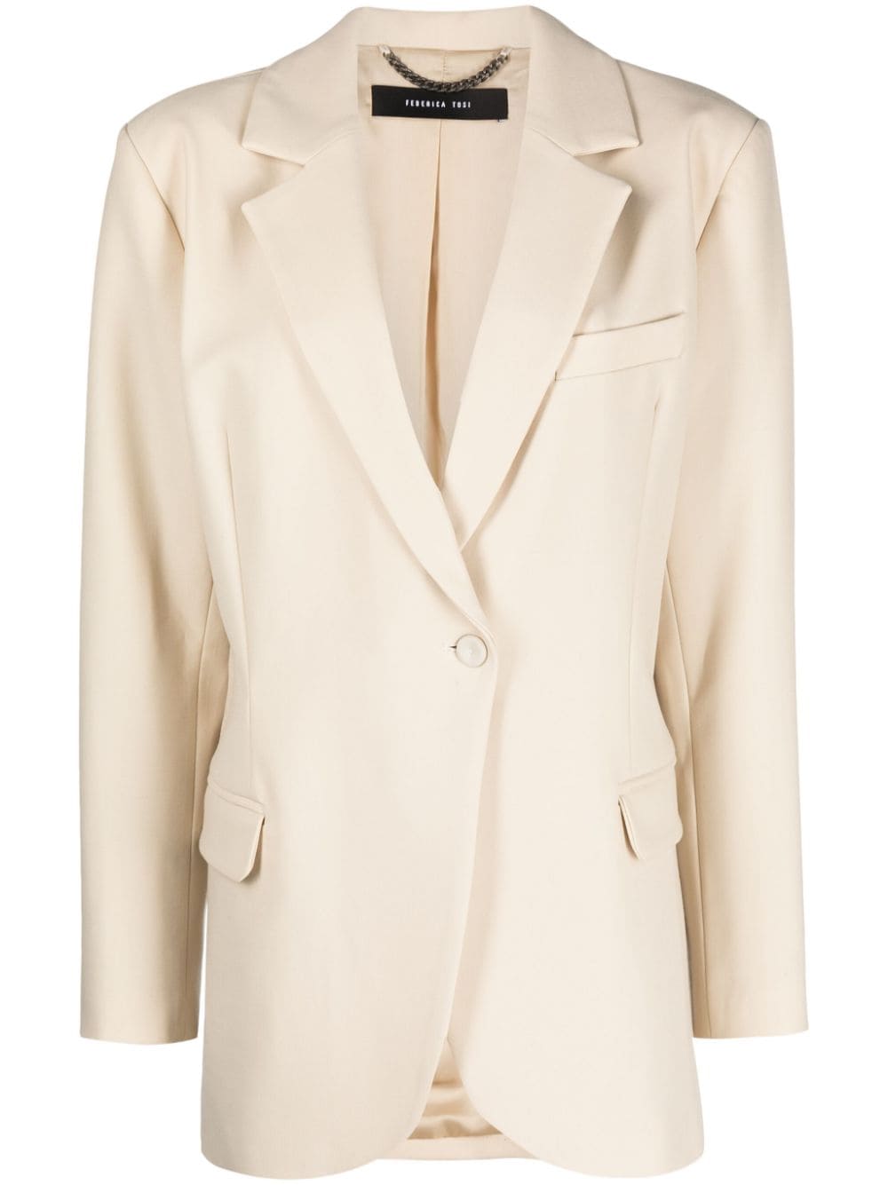 Federica Tosi single-breasted notch-lapels blazer - Neutrals von Federica Tosi