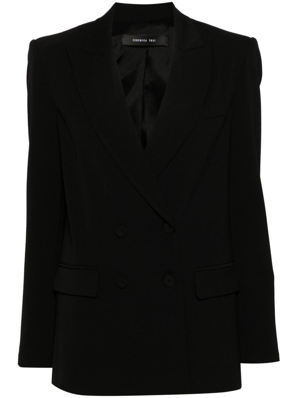 Federica Tosi twill blazer - Black von Federica Tosi