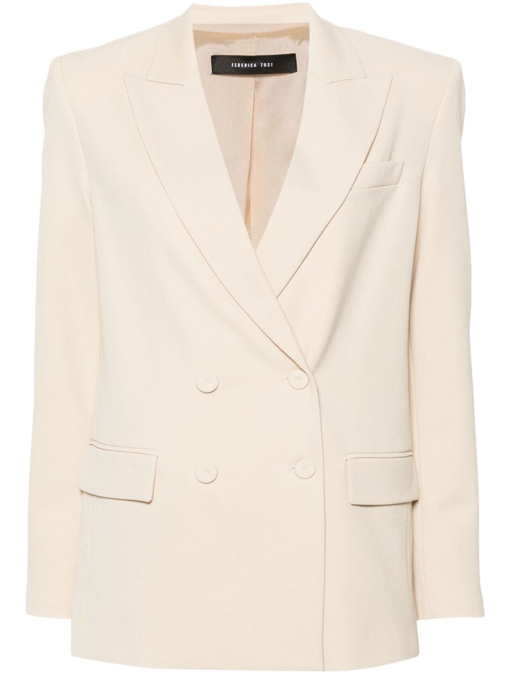 Federica Tosi twill blazer - Neutrals von Federica Tosi