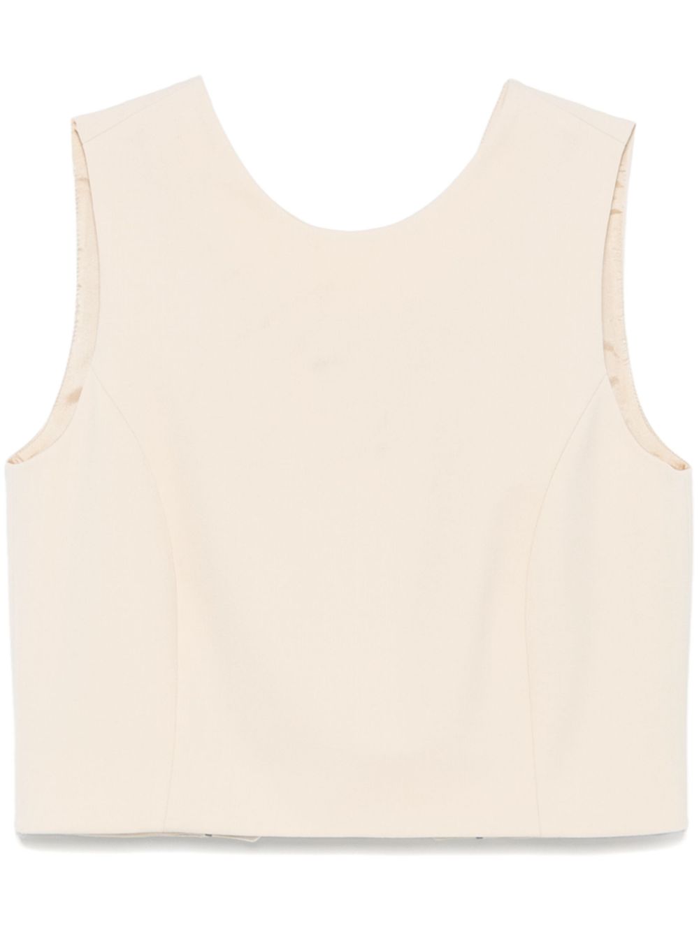 Federica Tosi twill waistcoat - Neutrals von Federica Tosi