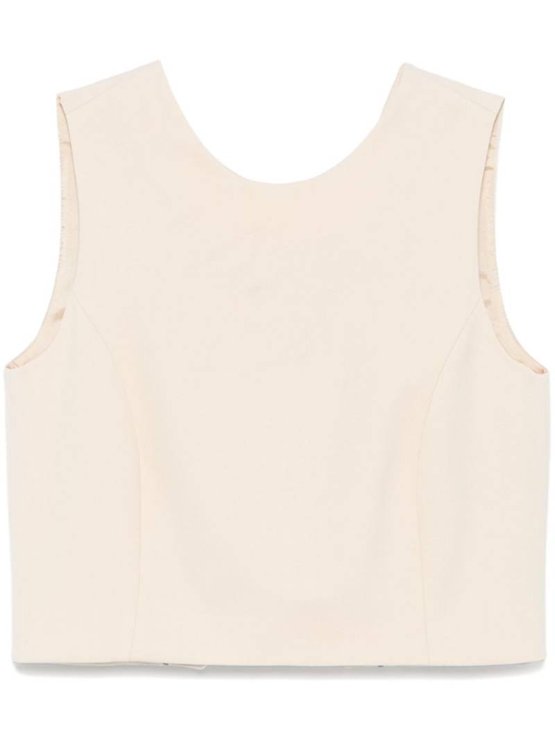 Federica Tosi twill waistcoat - Neutrals von Federica Tosi