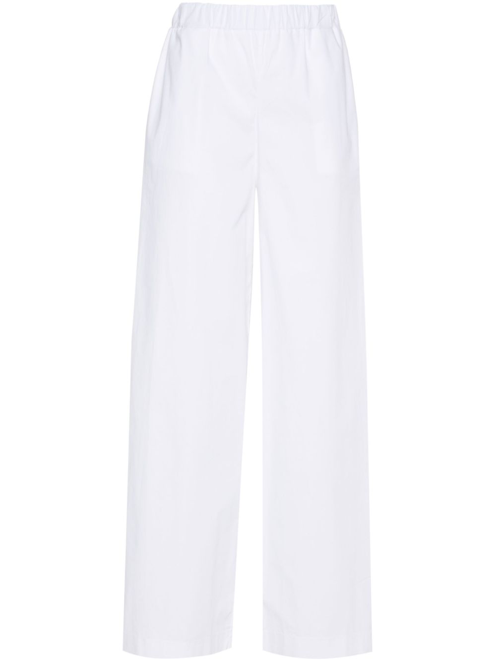 Federica Tosi wide-leg cotton trousers - White von Federica Tosi