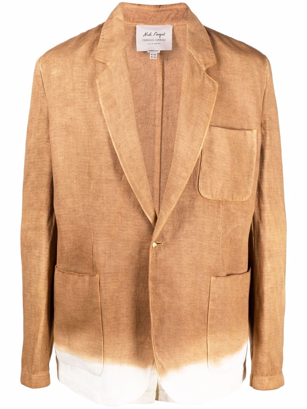 Federico Curradi notched-lapels single-breasted blazer - Neutrals von Federico Curradi