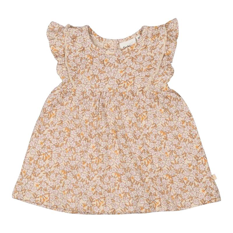 Krepp-Kleid Flügelarm Blumen von Feetje