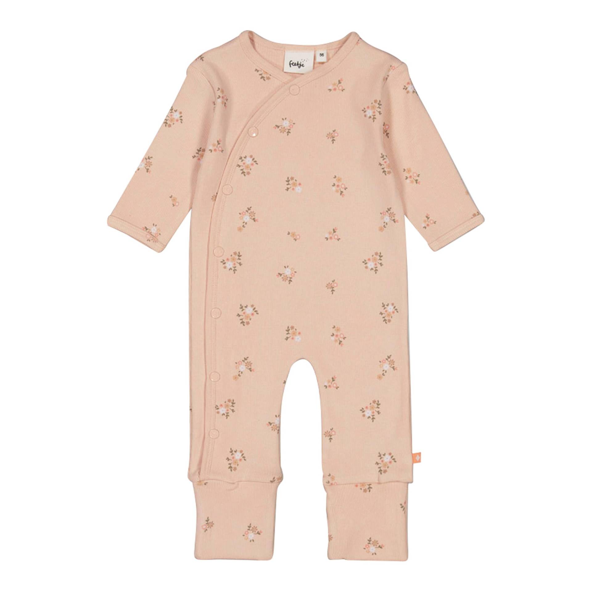 Schlafoverall mit Klappfuß Blumen Rippqualität Schlafoverall mit Klappfuß Blumen Rippqualität von Feetje